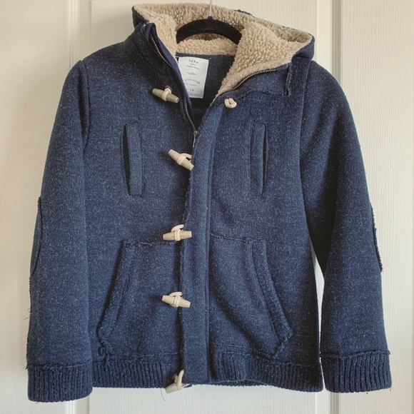 Boy’s Zara Wool Hoodie Jacket - Picture 1 of 5